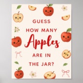 Appel van mijn oog Baby shower Raad eens hoeveel a Poster (Voorkant)