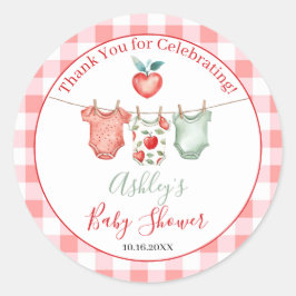 Appel van mijn oog Baby shower Ronde Sticker