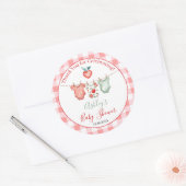 Appel van mijn oog Baby shower Ronde Sticker (Envelop)