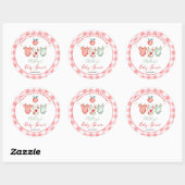 Appel van mijn oog Baby shower Ronde Sticker (Vel)