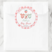 Appel van mijn oog Baby shower Ronde Sticker (Tas)