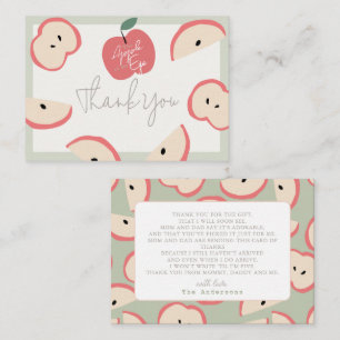 Appel van mijn Oog Groene Jongen Baby Shower Bedan Notitiekaartje
