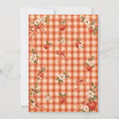 Appel Van Mijn Oog Herfst Gingham Baby Borrel Kaart (Achterkant)