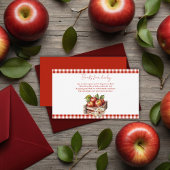 Appel van mijn oog Red Orchard Baby shower Informatiekaartje