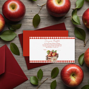 Appel van mijn oog Red Orchard Baby shower Informatiekaartje