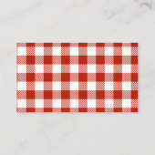 Appel van mijn oog Red Orchard Baby shower Informatiekaartje (Achterkant)