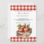 Appel van mijn oog Red Orchard Baby shower Kaart (Voorkant)