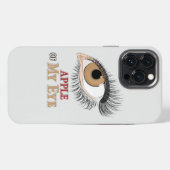 Appel van Mijn Oog Wimpers Kunst iPhone Hoesje (Achterkant horizontaal)