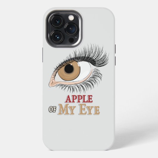 Appel van Mijn Oog Wimpers Kunst iPhone Hoesje (Achterkant)