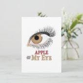 Appel van Mijn Oog Wimpers Kunst Kaart (Staand voorkant)