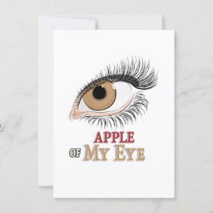 Appel van Mijn Oog Wimpers Kunst Kaart