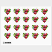 Appel van mijn oogkleur tekening hart sticker (Vel)