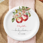 Appel van ons Eye Modern Baby shower Papieren Bordje<br><div class="desc">Apple of Our Eye Modern Baby shower Paper Borden. Overeenkomende objecten beschikbaar.</div>