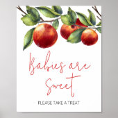 Appel van Ons Oog Baby shower Baby's zijn Zoet Poster (Voorkant)