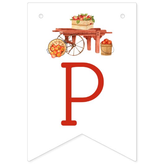 Appel van ons oog! Baby shower decoraties Vlaggetjes (Tweede vlag)