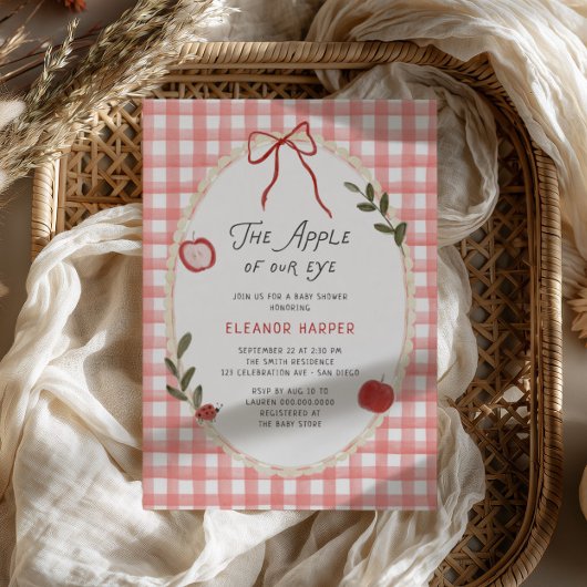 Appel Van Ons Oog Baby Shower Kaart