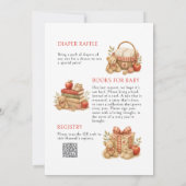Appel van Ons Oog Baby Shower Kaart (Achterkant)