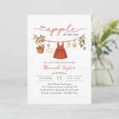 Appel van Ons Oog Baby Shower Kaart (Staand voorkant)