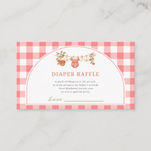 Appel van Ons Oog Baby Shower Luiers Raffle Kaart