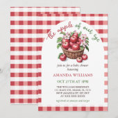 Appel van ons Oog Bloemen Baby shower Kaart (Voorkant / Achterkant)