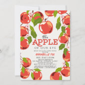 Appel van ons Oog Bloemen Meisje Baby shower Kaart (Voorkant)