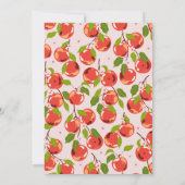 Appel van ons Oog Bloemen Meisje Baby shower Kaart (Achterkant)