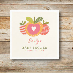 Appel van ons oog grillig Schattige Baby shower Servet