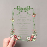 Appel van Ons Oog Groene Elegante Baby Shower