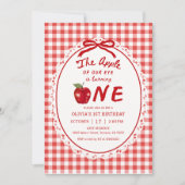 Appel van Ons Oog Herfst Appel Meisje 1e Verjaarda Kaart (Voorkant)