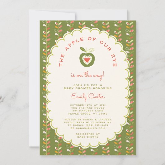 Appel van ons oog herfst grillige geslacht neutraa kaart (Voorkant)