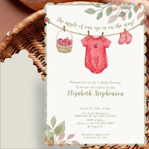 Appel Van Ons Oog Herfst Waslijn Baby Shower Kaart