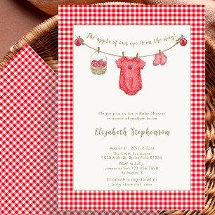 Appel Van Ons Oog Herfst Waslijn Baby Shower Kaart