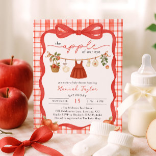 Appel van Ons Oog Meisje Baby Shower Kaart