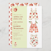 Appel van ons oog moderne waterverf Baby shower Kaart (Voorkant / Achterkant)