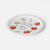 Appel van ons Oog Rustiek Baby shower Papieren Bordje (Gekanteld)