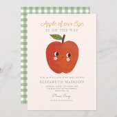 Appel van ons oog schattig Apple Baby shower Invit Kaart