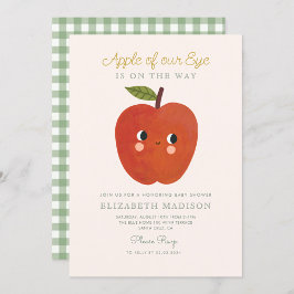 Appel van ons oog schattig Apple Baby shower Invit Kaart