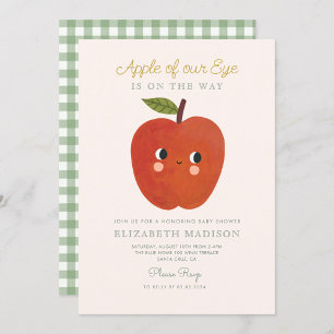 Appel van ons oog schattig Apple Baby shower Invit Kaart