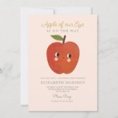 Appel van ons oog schattig Apple Baby shower Invit Kaart (Voorkant)
