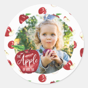 Appel van Ons Oog, Verjaardagsfeestje Meisje, Jong Ronde Sticker