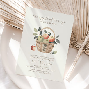 Appel van onze Eye Autumn Baby shower Invitation Kaart