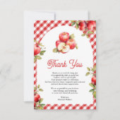 Appel van onze Eye Baby shower Arch Bedankkaart (Voorkant)