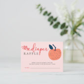 Appel van onze Eye Baby shower Luier Raffle Informatiekaartje (Staand voorkant)