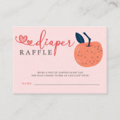 Appel van onze Eye Baby shower Luier Raffle Informatiekaartje (Voorkant)