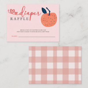Appel van onze Eye Baby shower Luier Raffle Informatiekaartje