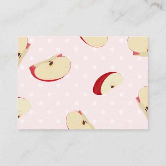 Appel van onze Eye Baby shower Luier Raffle Informatiekaartje (Achterkant)