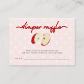 Appel van onze Eye Baby shower Luier Raffle Informatiekaartje (Voorkant)