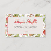 Appel van onze Eye Baby shower luier Raffle Kaart (Voorkant)