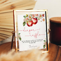 Appel van onze Eye Baby shower Luier Raffle Poster