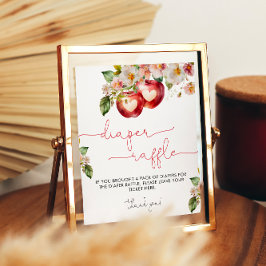 Appel van onze Eye Baby shower Luier Raffle Poster